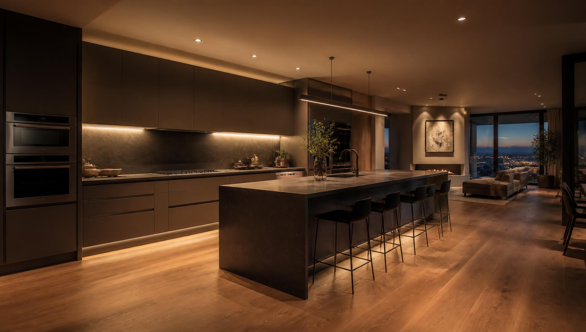 Interior with custom cabinetry by European Closets